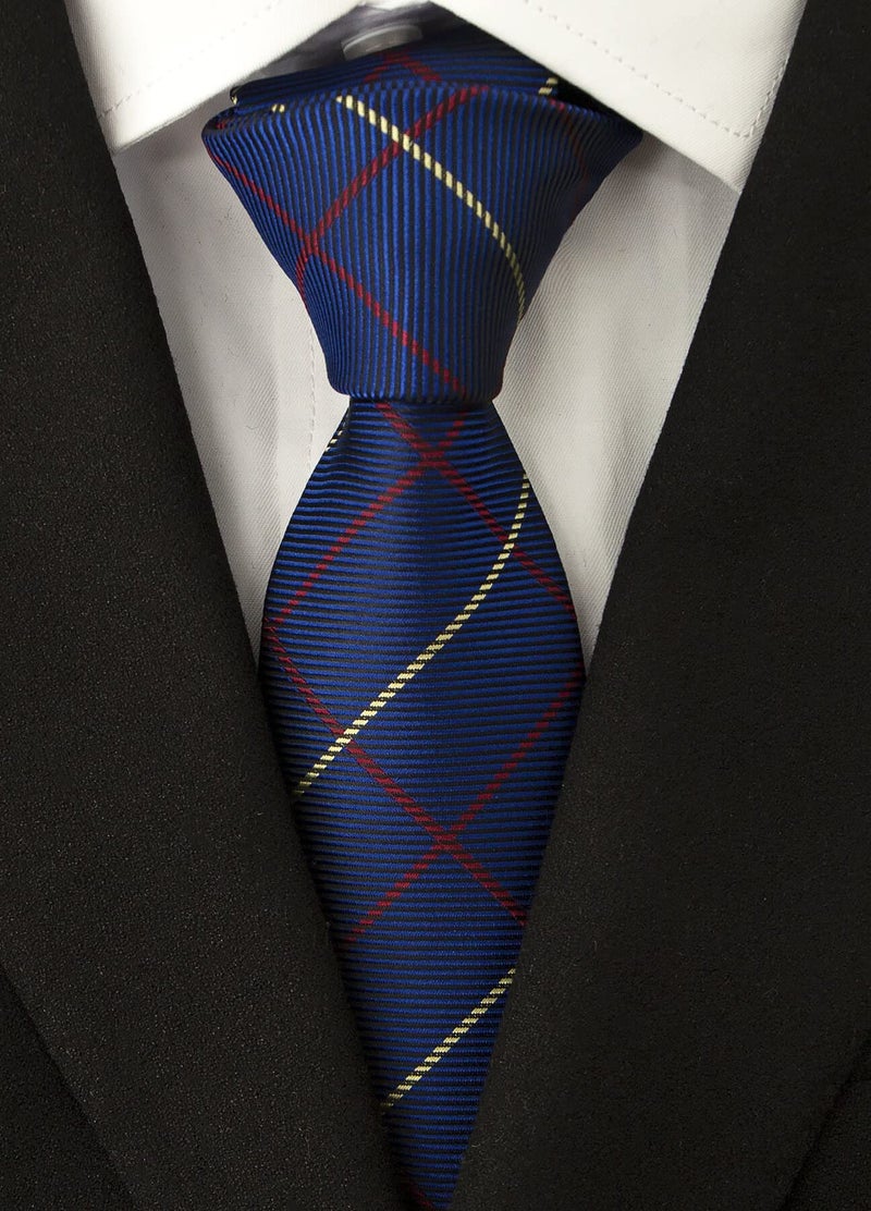 Adulove Men's Necktie Classic Silk Tie Woven Jacquard Neck Ties 6 PCS - Image 5